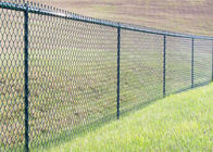 สนามกีฬา / สนามเทนนิส 75x75mm Chain Link Mesh Fence 9 Gauge