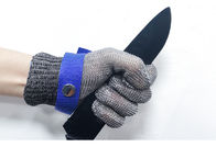 ถุงมือเซฟตี้สแตนเลส 304L ป้องกันการตัดอุตสาหกรรมป้องกันมือ Comfort