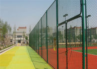 สนามกีฬาฟุตบอลมาตรฐาน 6m Pvc Coated Gi Chain Link Fencing