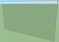 9 Gauge X 2 &quot;Chain Link Fence Fabric วัสดุชุบสังกะสีสำหรับสนามเทนนิส